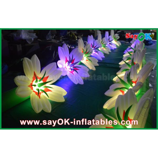 Nylon Inflatable Lighting Decoration Flower Chain For Wedding And Event