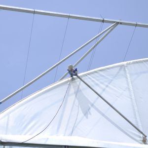 Polyethylene Plastic Film Multi Span Greenhouse With Automatic Water Irrigation