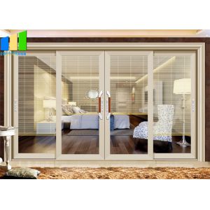 50mm Thickness Sliding Partition Walls Aluminium Glass Sliding Door Soundproof