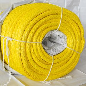 High Tensile 12 Strand Braided UHMWPE Mooring Rope 28mm-128mm HMPE Towing Rope