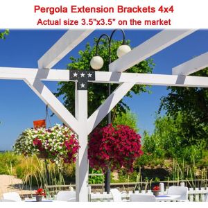 Applicable scene Elevated Wood Stand Kit for Wood Beams Pergola Gazebo Modular