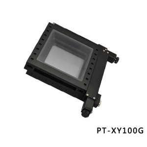 Cross Roller Black Anodized Motorized XY Stage 100mm Travel