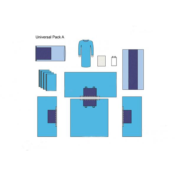 S-3XL Disposable Surgical Packs Laparotomy Surgical Disposable Patient Drapes