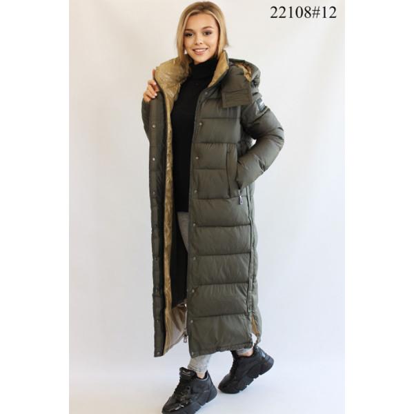 FODARLLOY Ladies Warm Hooded Solid Color Cotton-padded Clothes Women Long Down Winter Slim Jackets