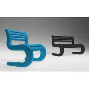 Roto Molded Outdoor Furniture Chair Eco Friendly Weatherproof