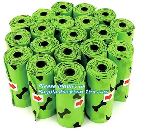 Buy Cornstarch Based Biodegradable Produce Bags Eco Poop Pick Refill Rolls BPI OK Compost at wholesale prices