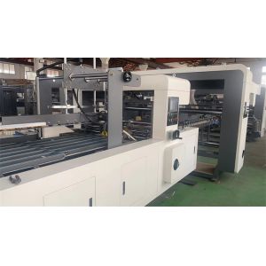 Box Printing Slotting Die Cutting Gluing Machine for Corrugated Carton Box