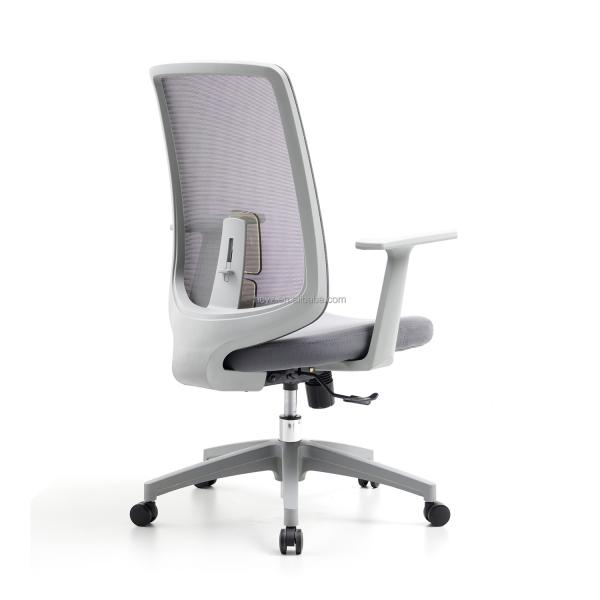 M-062B Mid back gray swivel mesh chair ergonomic executive high back office chair