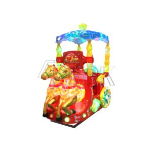 Royal Carriage Amusement Children Game Machine Metal + Glass Fibre Material