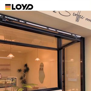 Aluminum Folding Bar Window with Tempered Glass and PAG Lock