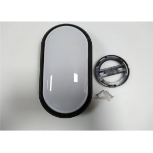 Black Housing Weatherproof LED Bulkhead Lamp 60Hz 15W 20W CE RoHS BIS