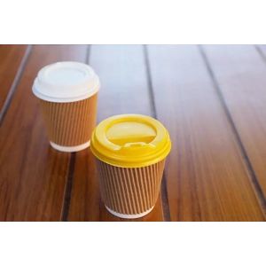 Professional Manufacture Customized Beverage Take Away 7oz Disposable Ripple