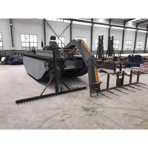 Amphibious Aquatic Weed Harvester water hyacinth reed harvesting cutting machine
