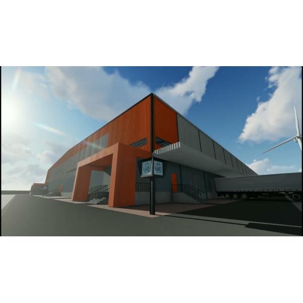 Buy Q345 GB Standard Prefabricated Steel Structure Warehouse Painted at wholesale prices