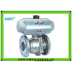 Teflon - Lined Differential Pressure Control Pneumatic Actuated Ball Valve PTFE