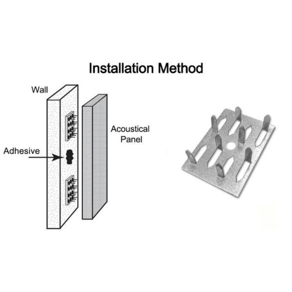1 1/2'' X 2'' Acoustical Insulation Impaling Clips