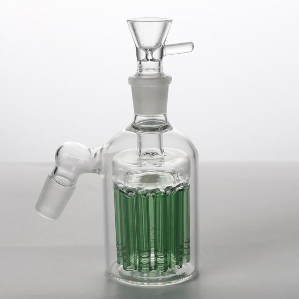 Buy High Temperature Glass Hookah Shisha Accessories 14mm Green Porous Ash Catcher at wholesale prices