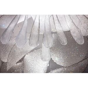 Light Luxury Simple Non-standard Engineering Lamp Glass Staircase Chandelier