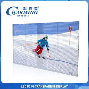 IP65 Waterproof Transparent LED Screen , Multiscene See Through LED Wall