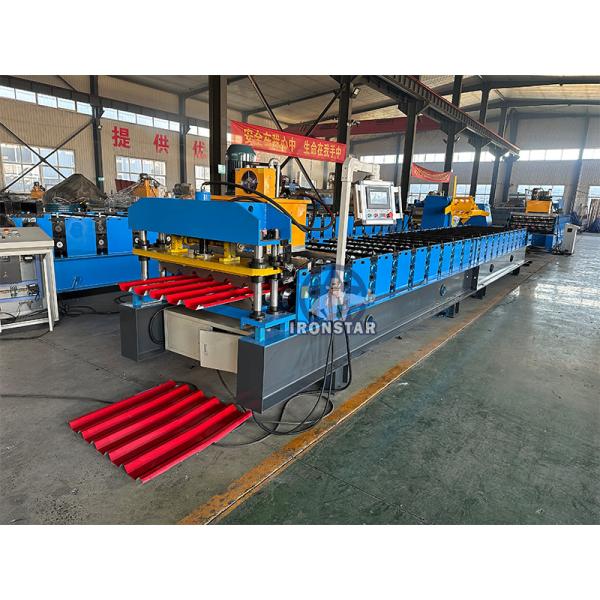 980 Trapezoidal roofing sheet roll forming machine for Brazil metal roof roll forming machine
