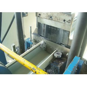 Aluminium Downpipe Gutter Roll Forming Machines / Gutter Making Machine