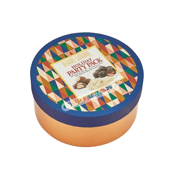 Personalization Chocolate Gift Packaging Boxes Circle Chocolate Box With