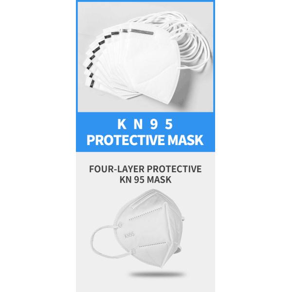 Facial Protective Medical Respirator Mask High BFE 95% - 99.9% Without Valve