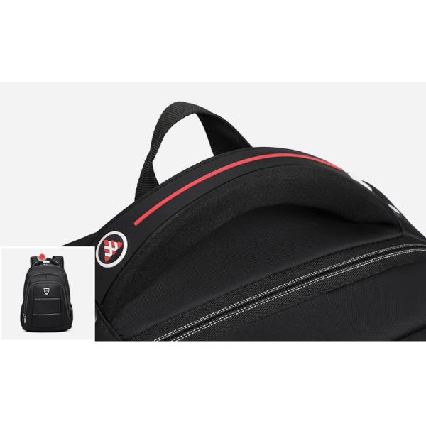 Large Custom Travel Backpack Leather Zip Motorcycle Ventilative Compartment