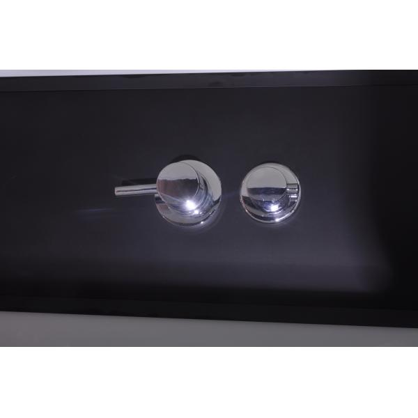 Customized Square Glass Shower Cabin Comfortable Shower Units,black 900*900*2150mm