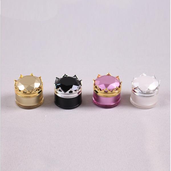 Buy Recyclable Empty Eyeshadow Plastic Cosmetic Containers 15g Acrylic Crown Jar at wholesale prices