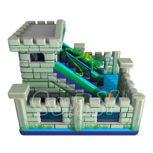 Quadruple Stitches 0.55mm Plato Inflatable Bouncy Castle