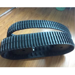 45mm Pitch Snowmobile Parts Tracks 41 Link Robot Rubber Tracks