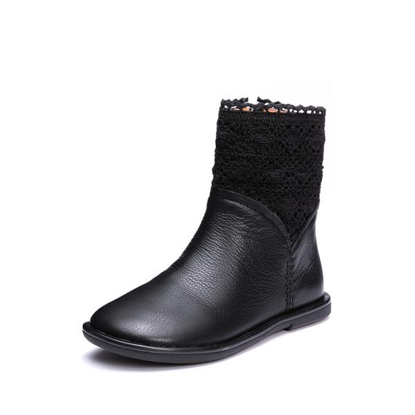 S088 Explosive Martin boots retro handmade leather fashion knitted stitching