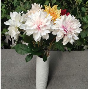 European Style 3 Heads Dahlia Artificial Flower For Home Party Wedding Silk