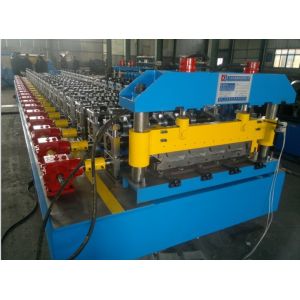 Trapezoidal Roof Steel Tile Forming Machine With Chain Transmission