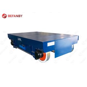 0 - 20m/Min Rail Guided Battery Drive Platform Cart 60 Ton