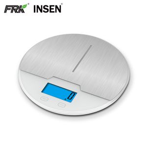 Round Steel Platform Steel Digital Kitchen Food Weighing Scale