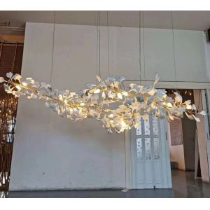 China Big Huge Huge Customized Pendant Lamp 9500lm Prefabricated Villa Luxury Pendant Ceiling Lights on sale