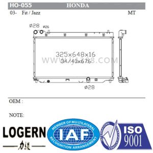 19010-Rmn-W01 HONDA Car Radiator Fit / Jazz 03