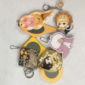 OEM ODM Anime Compact Mirror Pocket Makeup Mirror Company Logo Printed