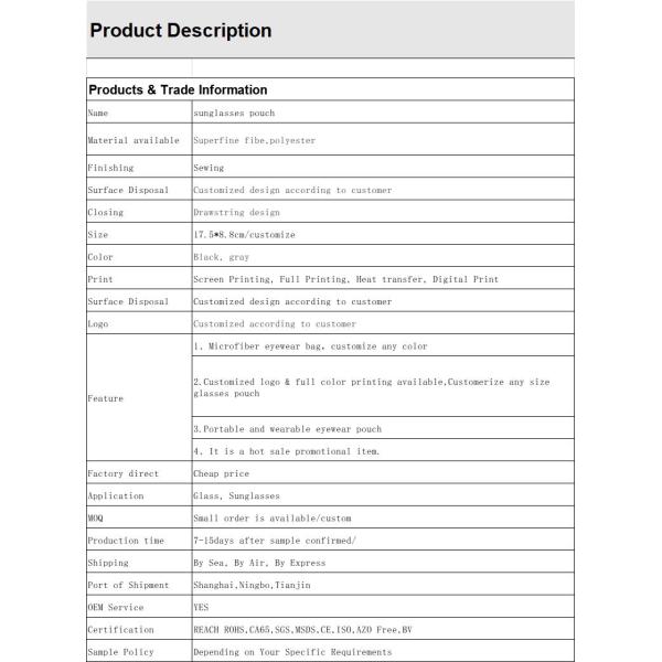 2022 New glasses case packing microfiber drawstring pouch Sunglasses Bag Optical Glasses Soft Glasses Bag