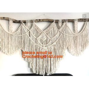 MACRAME FOLDABLE SCREEN, MACRAME WALL HANGING, MACRAME WALL HANGING, MACRAME