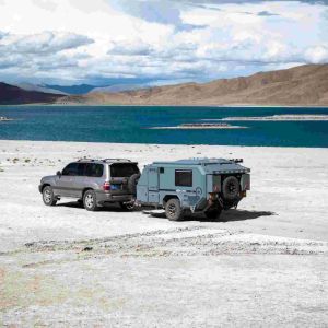 Quality NJSTAR EXPLORER Camper Trailer 600W Solar Travel Trailer Customized for sale