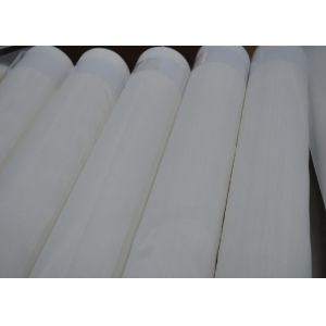 100% Polyester 72T White Silk Screen Printing Mesh For Textile , Heat Resistance