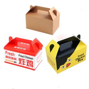 Custom Food Paper Take Out Boxes Paper Packaging Containers Disposable