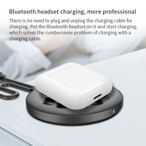 Black Plastic 10W Desktop Wireless Charger Pad With Suction Cup