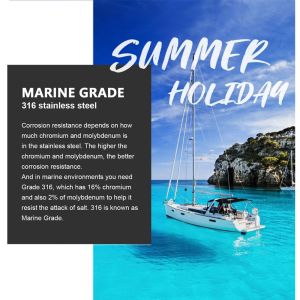 316 Stainless Steel Swivel Snap Shackle 65mm Metric Pin Lock