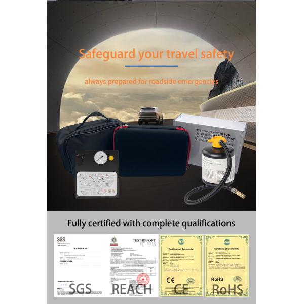 Flat Tire Repair Kit with Air Compressor for Car, Motorcycle, ATV, Jeep, Truck, Tractor Flat Tire Repair 10 Min Fix