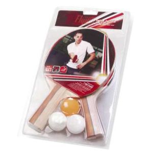 Two bats and Three Balls Table Tennis Set with Blister Package for Recreation
