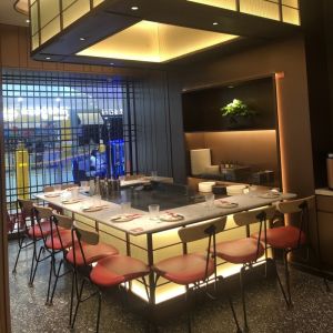 Luxury Stainless Steel Barbecue Griiling Machine Teppanyaki Grill Table